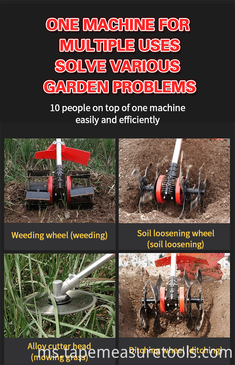 Mesin pemotong rumput mesin pemotong rumput elektrik rumah tangga kecil mesin pemotong berus empat lekapan mesin pemotong rumput multifungsi